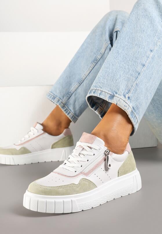 Sneakers Alb cu verde 1