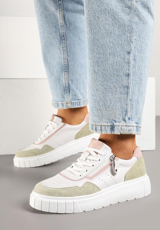 Sneakers Alb cu verde 3