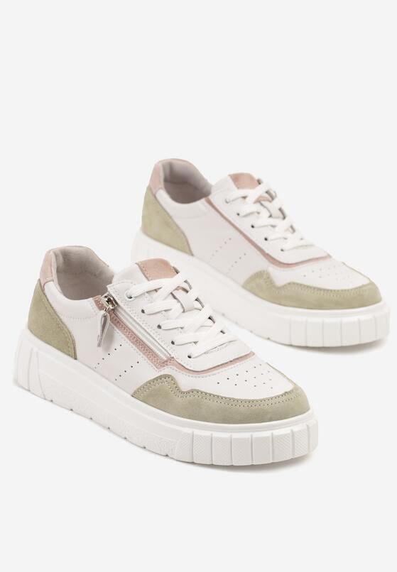 Sneakers Alb cu verde 5