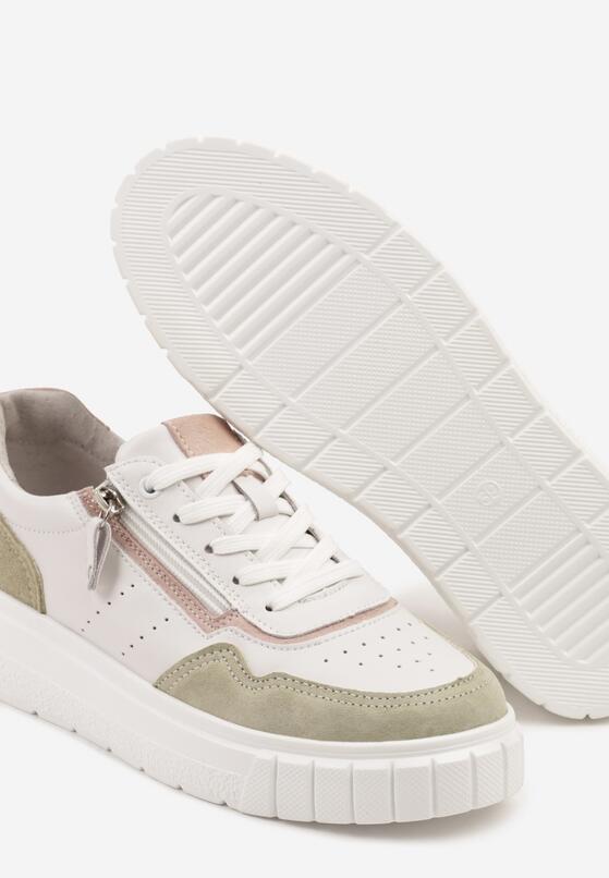 Sneakers Alb cu verde 6