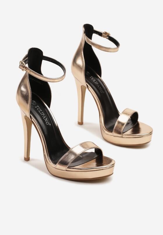 Pantofi stiletto Culoarea șampaniei 5