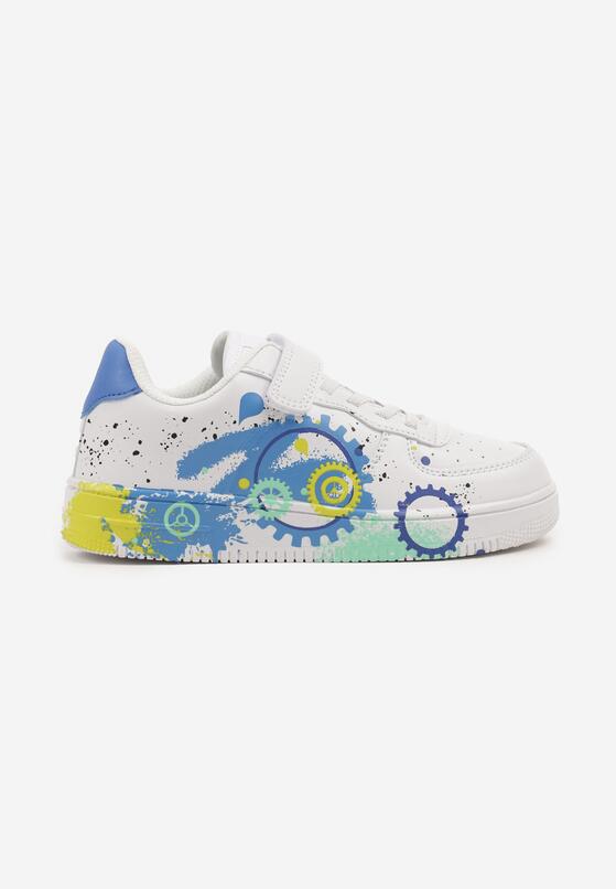 Pantofi sport Alb cu albastru 1