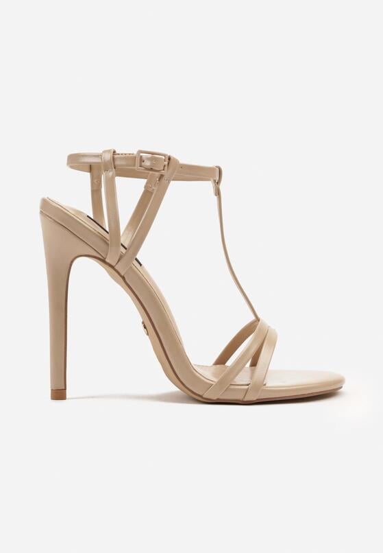 Pantofi stiletto Bej 4