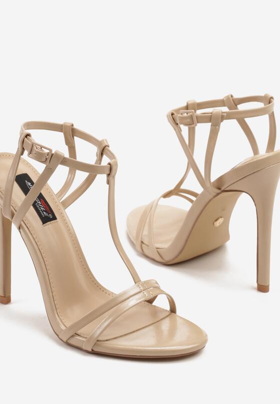 Pantofi stiletto Bej 6