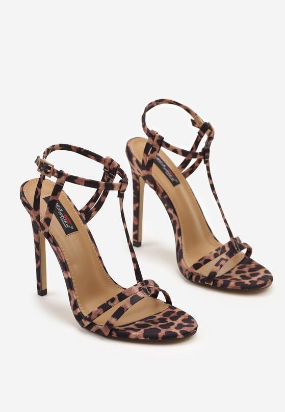 Pantofi stiletto Imprimeu leopard 5
