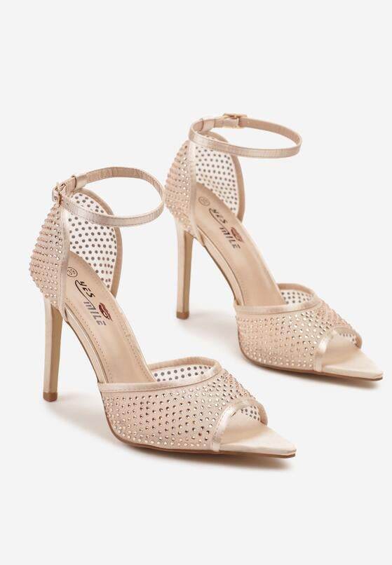 Pantofi stiletto Bej 5