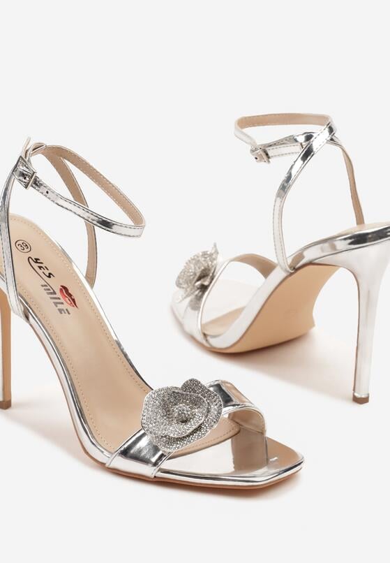 Pantofi stiletto Argintii 6