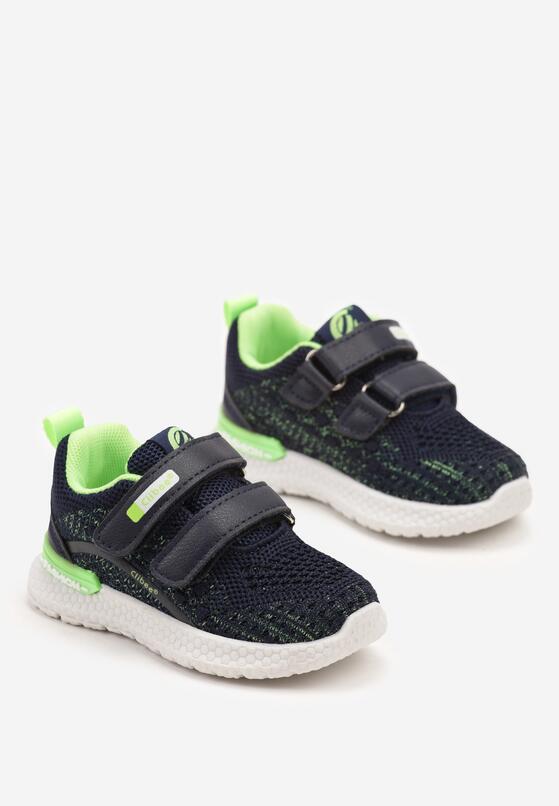 Pantofi sport Albastru cu verde 2