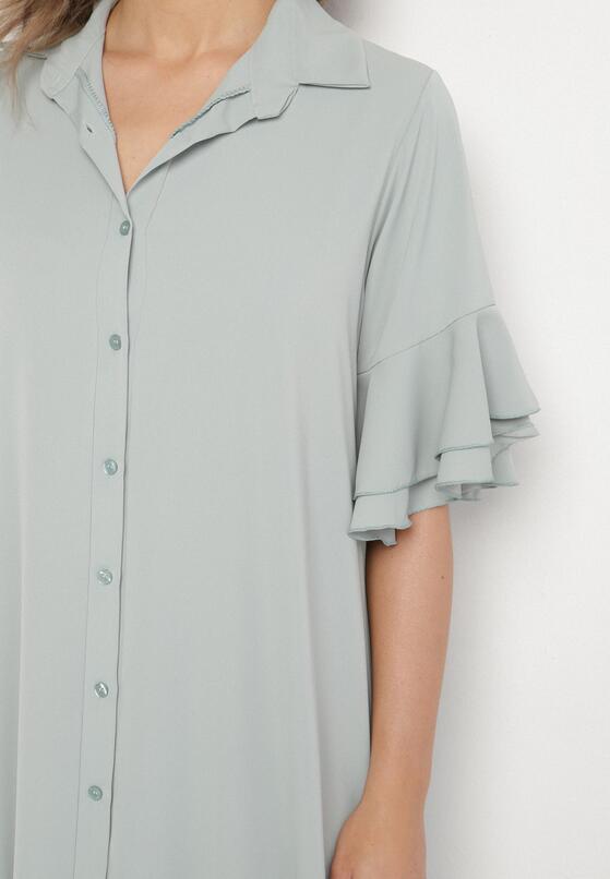Rochie Verde deschis 5