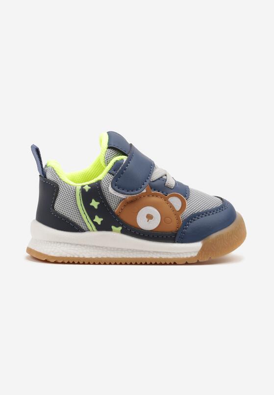 Granatowe Buty Sportowe Sneakersy z Misiem Sonilia 1