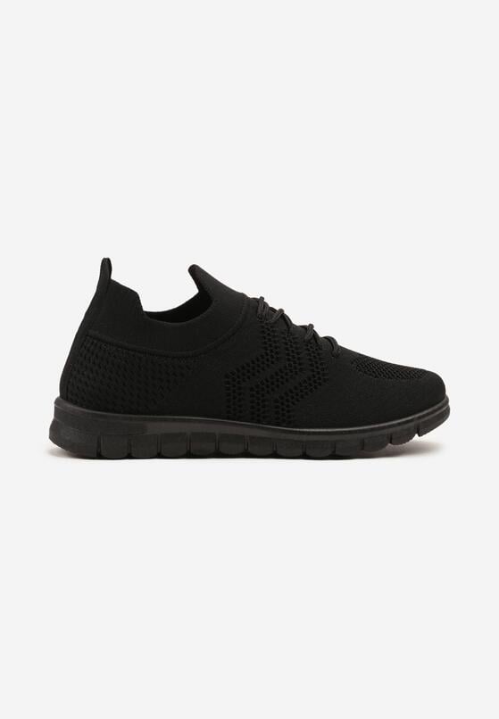 Czarne Buty Sportowe Sneakersy z Siateczkową Cholewką Turiselle 4