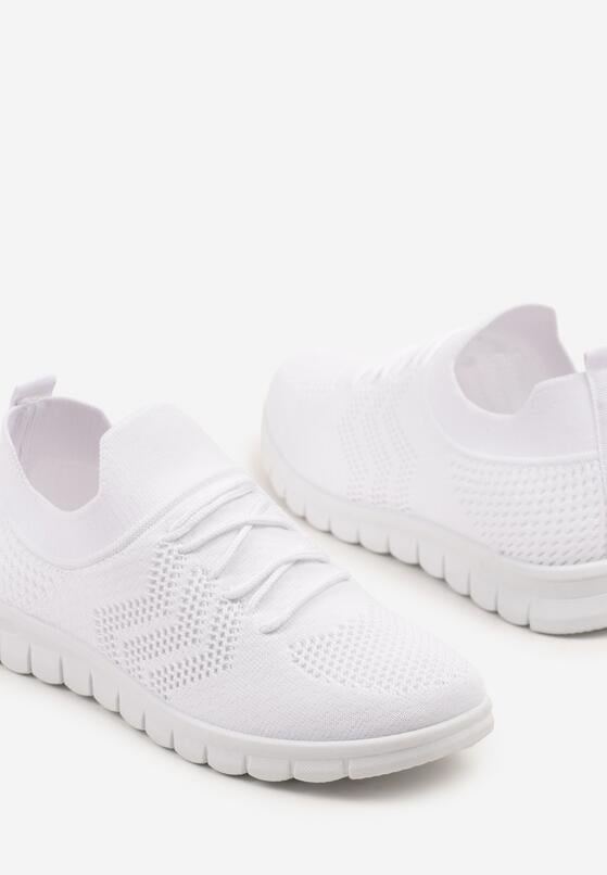 Białe Buty Sportowe Sneakersy z Siateczkową Cholewką Turiselle 6