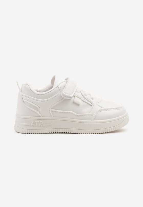 Białe Buty Sportowe Sneakersy z Tłoczoną Cholewką Diviria 1