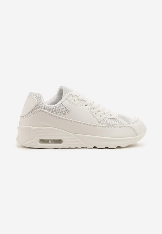 Białe Sneakersy na Podeszwie z Poduszką Air Divorra 4