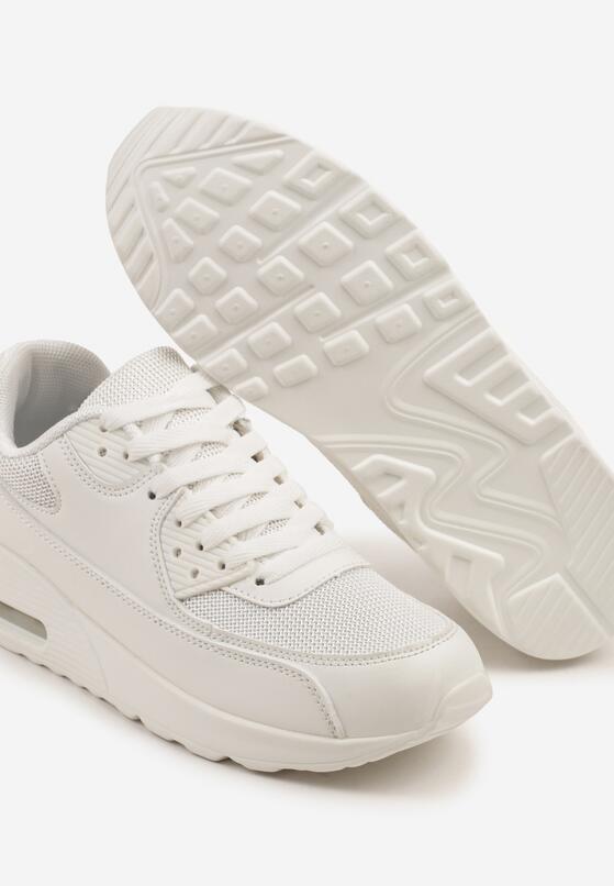 Białe Sneakersy na Podeszwie z Poduszką Air Divorra 6