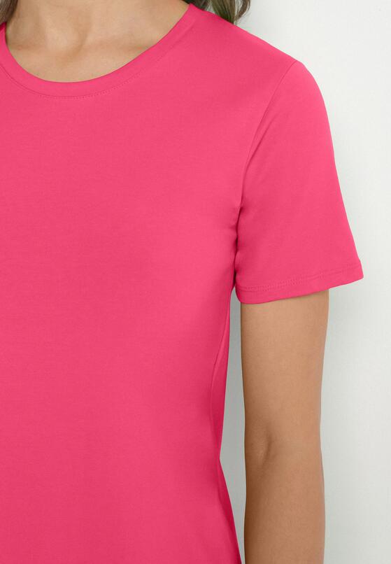 Różowa Bawełniana Sukienka o Kroju Typu T-shirt Nilisea 5