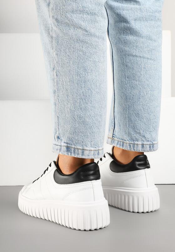 Sneakers Alb cu negru 3