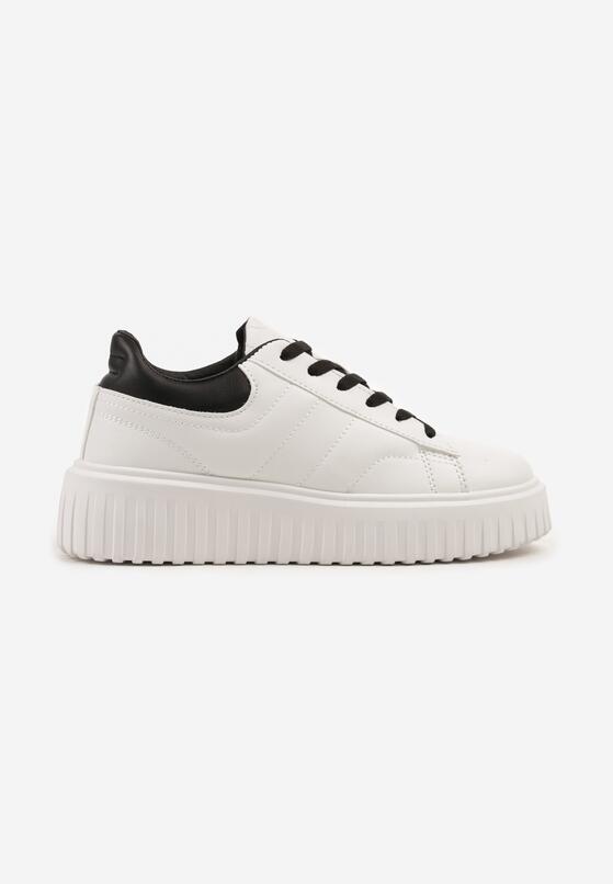 Sneakers Alb cu negru 4