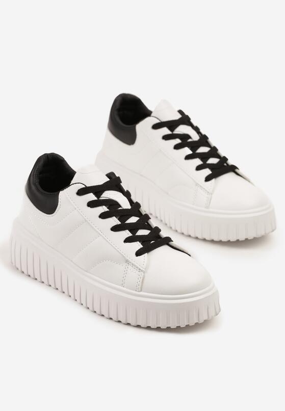 Sneakers Alb cu negru 5