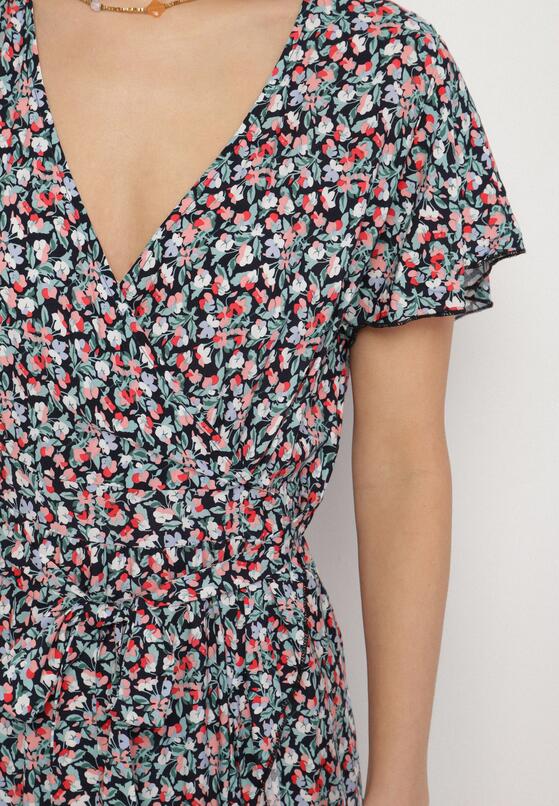Rochie Neagră cu verde 5
