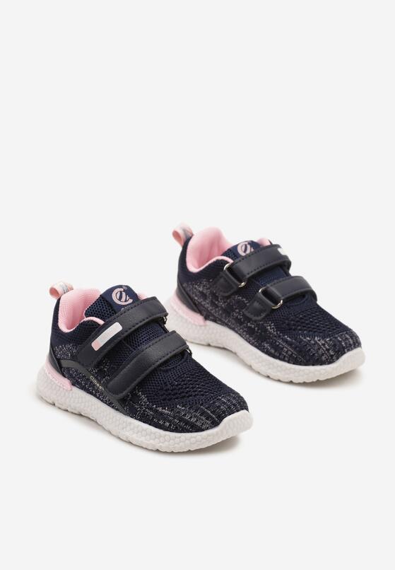 Granatowe Buty Sportowe Sneakersy Clibee z Napisem Nairio 2