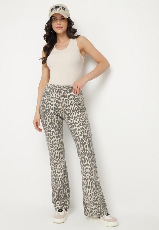 Blugi Imprimeu leopard 4