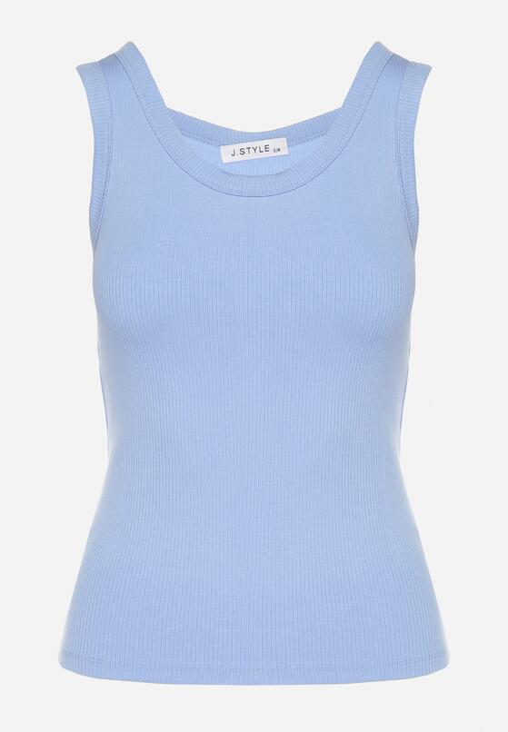 Jasnoniebieski Top w Prążki Tosava 6
