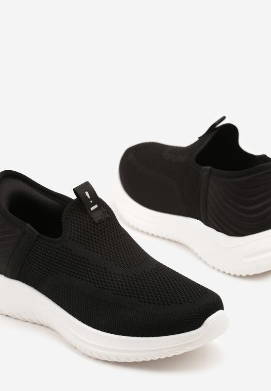 Czarne Buty Sportowe Sneakersy z Miękką Cholewką pod Kostkę Weamara 6