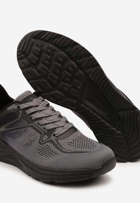 Szare Buty Sportowe Sneakersy z Geometrycznym Wzorem Odirina 3