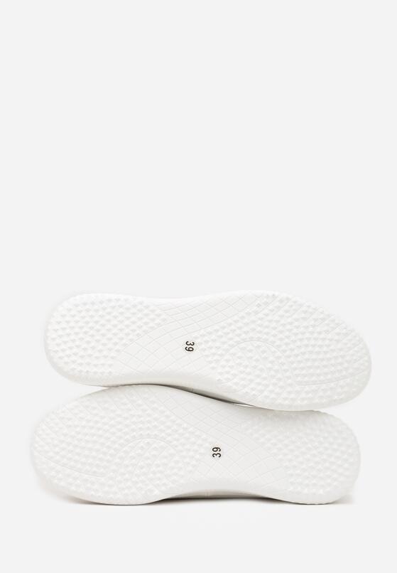 Białe Skórzane Tenisówki Ozdobione Perforacją Tellireth 9