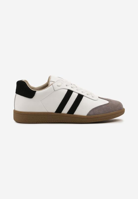 Białe Sneakersy ze Skóry Naturalnej w Stylu Tenisówek Floriauri 4