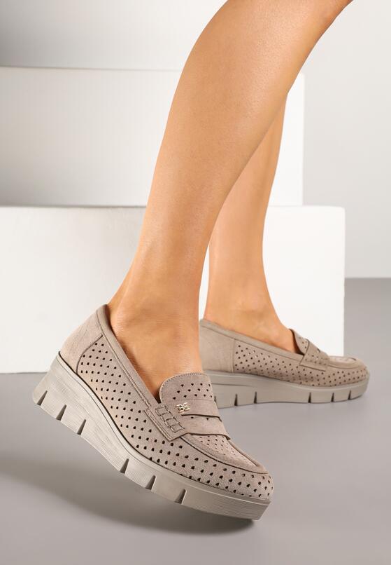 Pantofi casual Bej închis 2