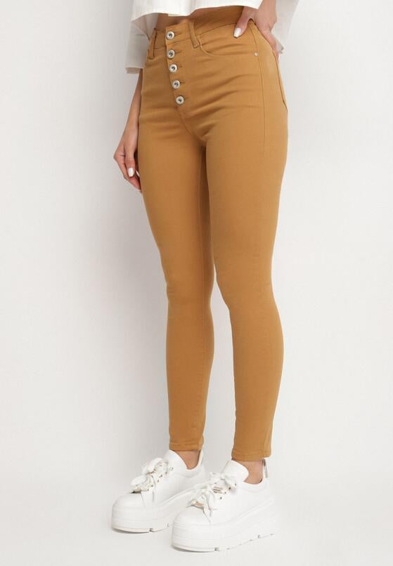Jasnobrązowe Spodnie Skinny Kyllienne 1