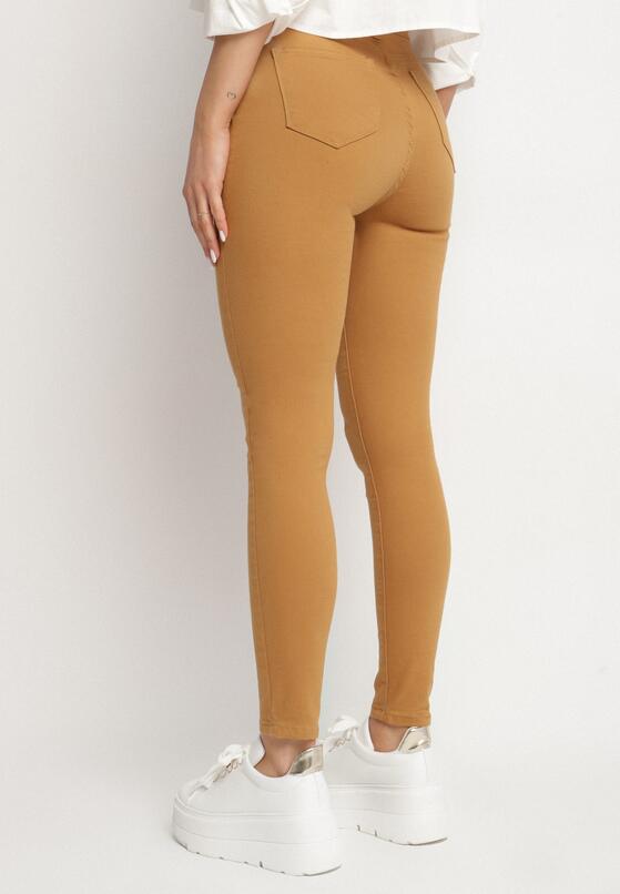 Jasnobrązowe Spodnie Skinny Kyllienne 3
