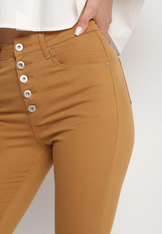 Jasnobrązowe Spodnie Skinny Kyllienne 5