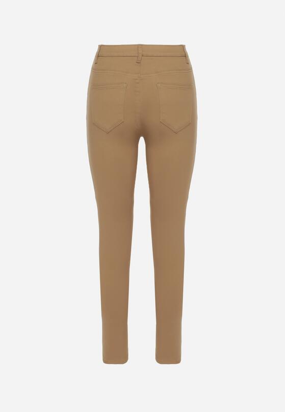 Ciemnobeżowe Spodnie Skinny Kyllienne 7
