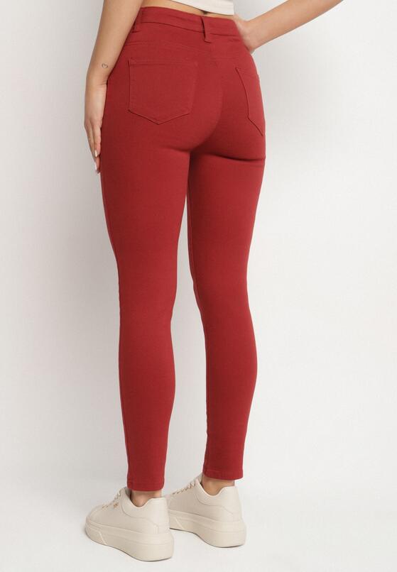 Bordowe Spodnie Skinny Kyllienne 3