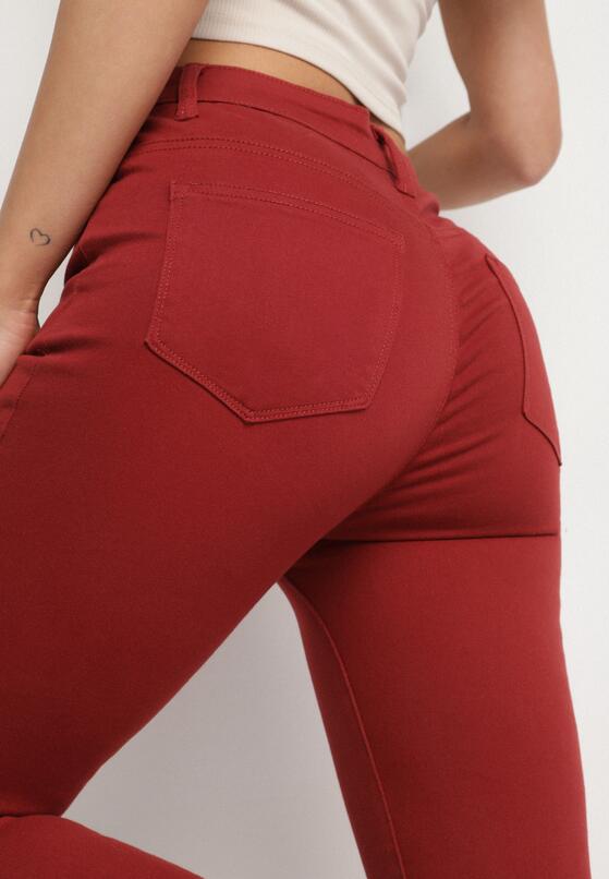 Bordowe Spodnie Skinny Kyllienne 5