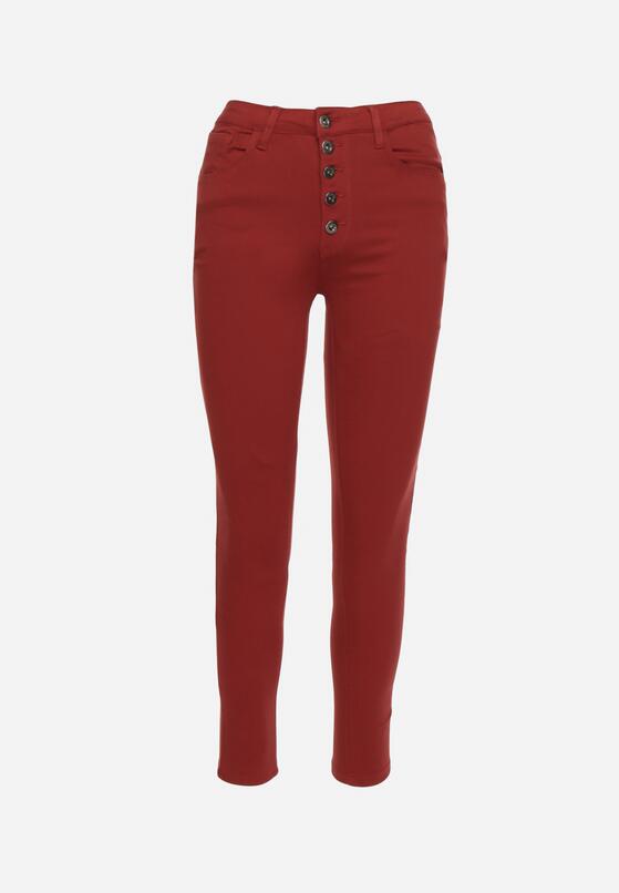 Bordowe Spodnie Skinny Kyllienne 6