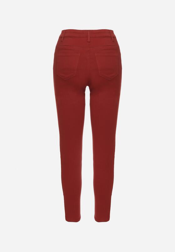 Bordowe Spodnie Skinny Kyllienne 7