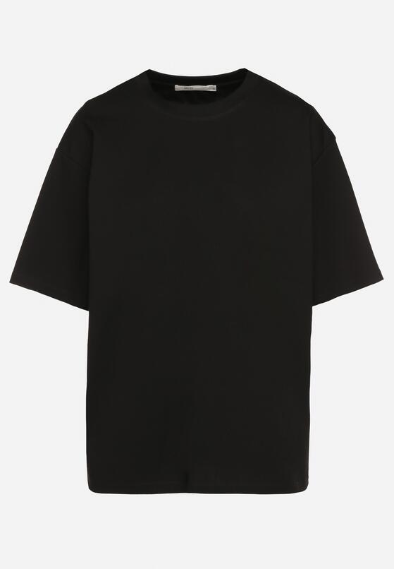 Czarny Bawełniany Klasyczny T-shirt Merovira 6