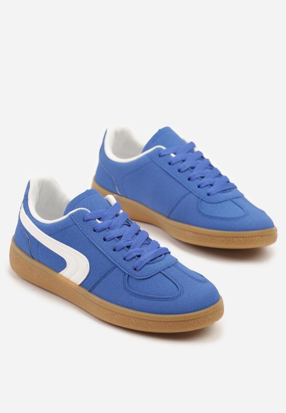 Ciemnoniebieskie Sneakersy w Stylu Klasycznych Tenisówek Ahleria 5