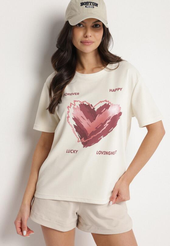 T-shirt Bej deschis 1