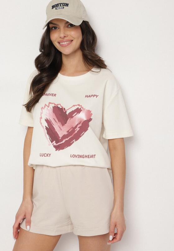 T-shirt Bej deschis 2