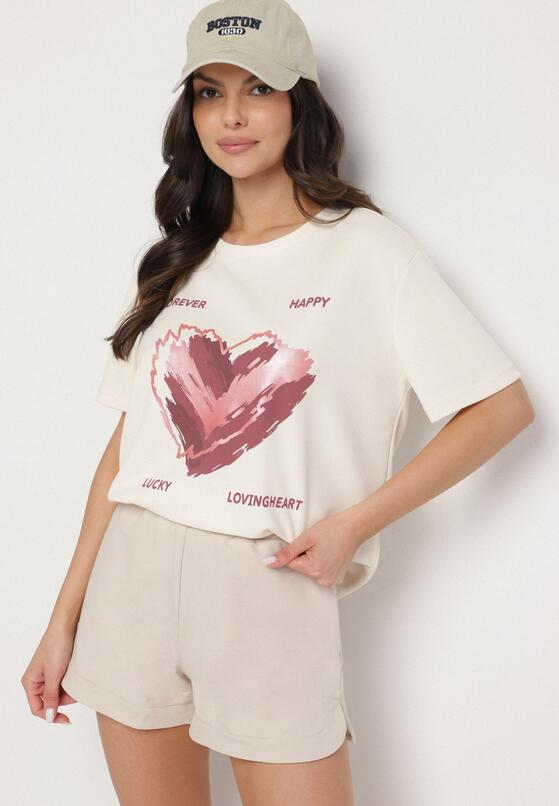 T-shirt Bej deschis 4