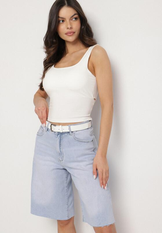 Pantaloni scurți Albastru deschis 4