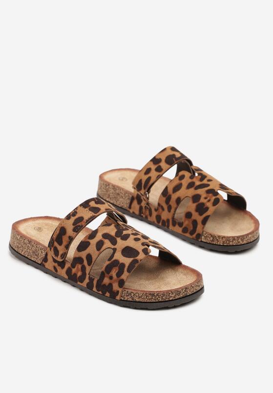 Papuci Imprimeu leopard 5