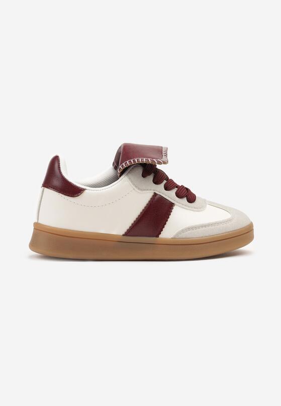 Bordowe Buty Sportowe w Stylu Klasycznych Tenisówek z Wywiniętym Językiem Ulonariela 1