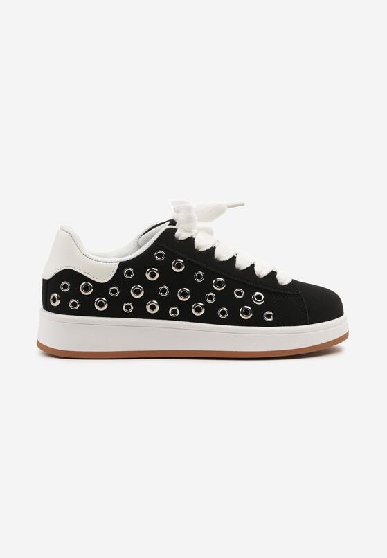 Czarne Sneakersy Ozdobione Nitami Felorenia 4