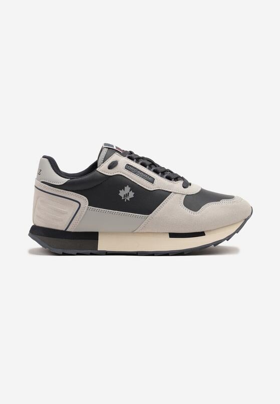 Granatowe Buty Sportowe Sneakersy z Ozdobnymi Wstawkami Vevilira 1